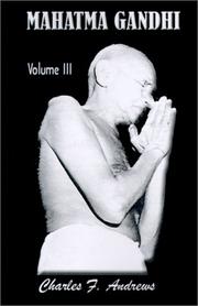 Cover of: Mahatma Gandhi: At Work