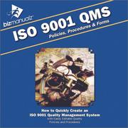 Cover of: Bizmanualz(tm) ISO 9001 QMS Policies, Procedures & Forms