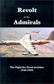 Cover of: Revolt of the Admirals by Barlow, Jeffrey G.