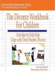Cover of: The Divorce Workbook for Children (Instant Help Homework)