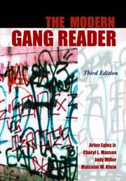 Cover of: The Modern Gang Reader by Cheryl L. Maxson, Jody Miller, Malcolm W. Klein