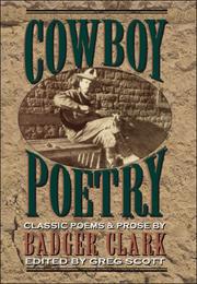 Cover of: Cowboy Poetry Classic Poems & Prose by Badger Clark