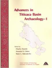 Cover of: Advances in Titicaca Basin archaeology