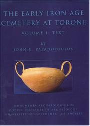 The early Iron Age cemetery at Torone by John K. Papadopoulos