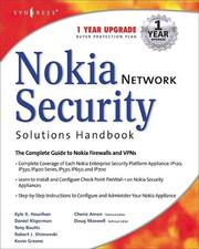 Cover of: Nokia Network Security Solutions Handbook by Doug Maxwell