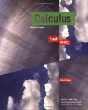 Cover of: Calculus by Brian E. Blank, Steven G. Krantz