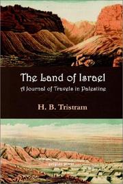 Cover of: The Land of Israel by H. B. Tristram
