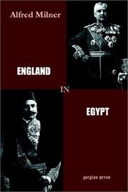 Cover of: England in Egypt by Alfred Milner, Viscount Milner