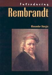 Introducing Rembrandt by Alexander Sturgis