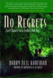 Cover of: No Regrets: Last Chance for a Father and Son