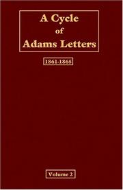 Cover of: A Cycle of Adams Letters
