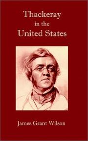 Cover of: Thackeray in the United States