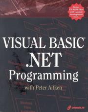 Cover of: Visual Basic.Net Programming with Peter Aitken