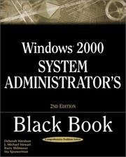 Cover of: Windows 2000 System Administrator's Black Book