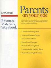 Cover of: Parents On Your Side Workbook