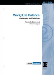 Cover of: Work/Life Balance by Society for Human Resource Management