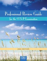 Cover of: Professional Review Guide for CCS-P Examination, 2006 Edition (Professional Review Guide for the CCS-P Examination)