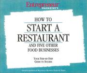 Cover of: How to Start a Restaurant and Five Other Food Businesses by Entrepreneur Press
