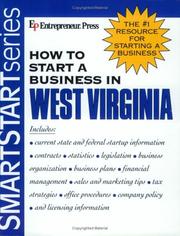 Cover of: How to Start a Business in West Virginia (Smartstart Series (Entrepreneur Press).)