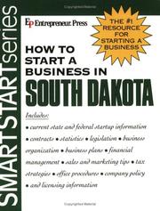 Cover of: How to start a business in South Dakota