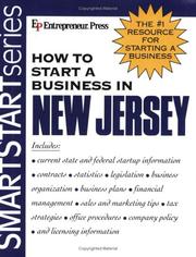 Cover of: How to Start a Business in New Jersey (How to Start a Business in New Jersey (Etrm))
