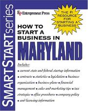 Cover of: How to Start a Business in Maryland (How to Start a Business in Maryland (Etrm))