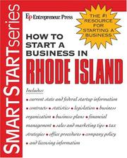 Cover of: How to start a business in Rhode Island