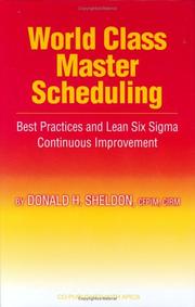 Cover of: World class master scheduling