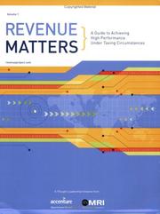 Cover of: Revenue Matters