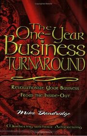 Cover of: The One-Year Business Turnaround