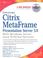 Cover of: Deploying Citrix Metaframe Presentation Server 3.0