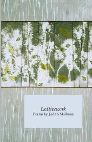 Cover of: Latticework: poems