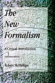 Cover of: The New Formalism: A Critical Introduction