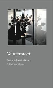 Cover of: Winterproof by Jennifer Reeser