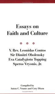 Cover of: Essays on faith and culture