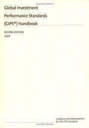 Cover of: Global Investment Performance Standards (GIPS) Handbook