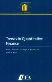 Cover of: Trends in Quantitative Finance by Frank J. Fabozzi, Sergio M. Focardi, Petter N. Kolm