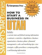 Cover of: How to start a business in Utah