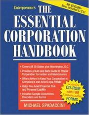 Cover of: The essential corporation handbook