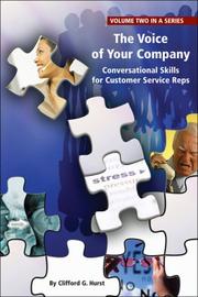 Cover of: The Voice of Your Company: Conversational Skills for Customer Service Reps