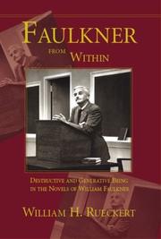 Cover of: Faulkner From Within by William H. Rueckert, William H. Rueckert