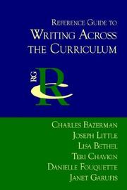 Cover of: Reference guide to writing across the curriculum
