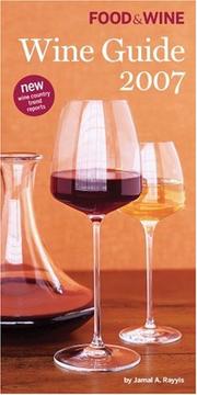 Cover of: Food & Wine Magazine's Wine Guide 2007 (Food & Wine)