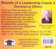 Cover of: Secrets of a Leadership Coach 3: Developing Others (Secrets of a Leadership Coach)