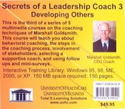 Cover of: Secrets of a Leadership Coach 3 by Daniel Farb