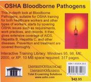 Cover of: OSHA Bloodborne Pathogens