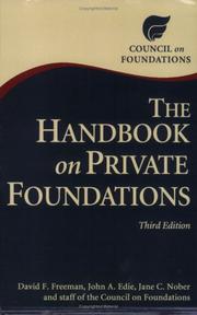 Cover of: The Handbook on Private Foundations