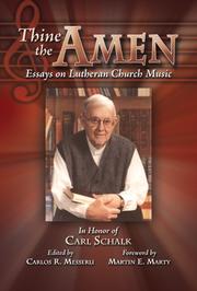 Cover of: Thine the Amen by Carlos Messerli