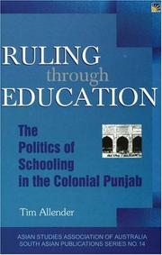 Cover of: Ruling Through Education by Tim Allender