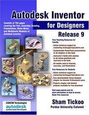 Cover of: Autodesk Inventor for Designers Release 9